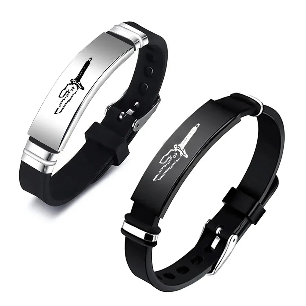Anime Stainless Steel Bracelet Jujutsu Kaisen Fushiguro Toji Inverted Spear of Heaven Cosplay