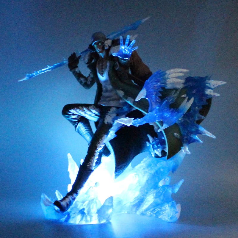 Aokiji Kuzan Anime LED Figurine, One Piece Action Figures Statue Model Collection 30 cm