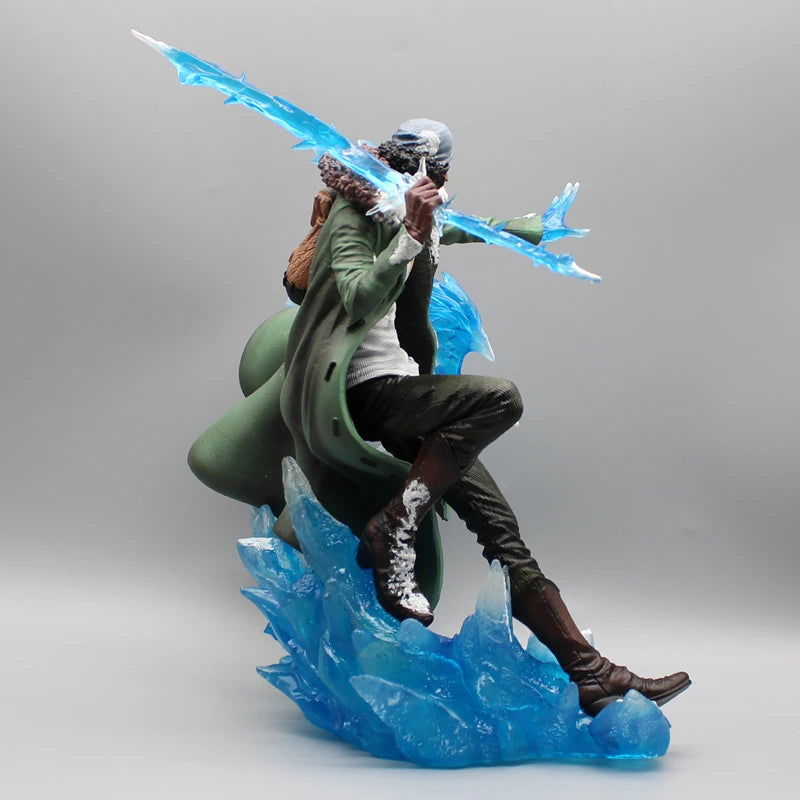 Aokiji Kuzan Anime LED Figurine, One Piece Action Figures Statue Model Collection 30 cm