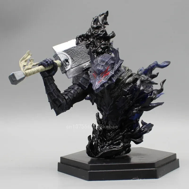 Armor Guts Figure, Berserk Black Swordsman PVC Anime Figurine, 6in Statues Toys