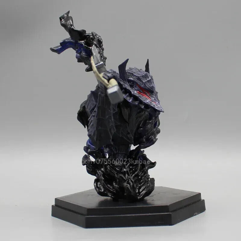 Armor Guts Figure, Berserk Black Swordsman PVC Anime Figurine, 6in Statues Toys