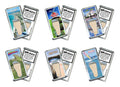 Aruba FootWhere® Souvenir Magnets. 72 pieces/6 assorted styles.