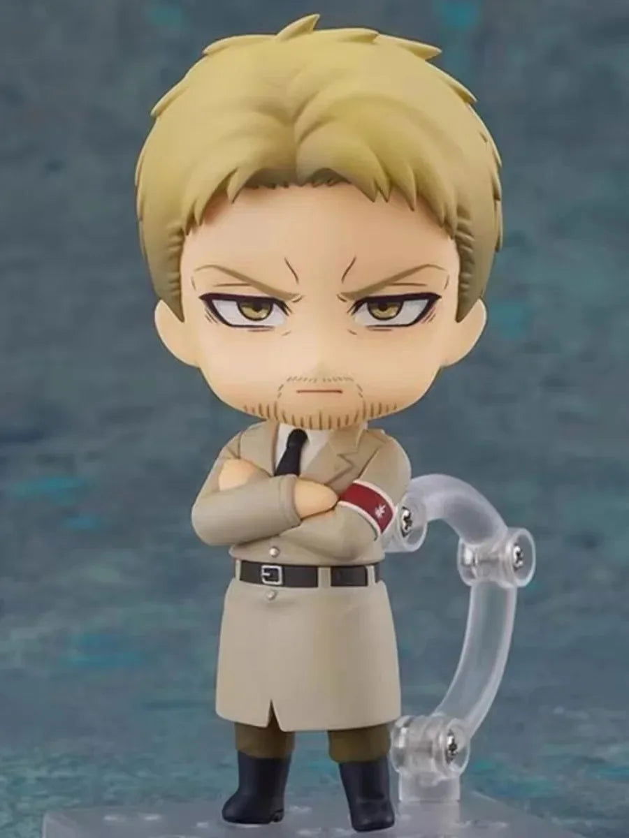 Attack on Titans Chibi Cute Kawaii Anime Figures, Mikasa, Eren, Levi Ackerman, Erwin Smith, Hange Zoe, Reiner Braun Action Figurines PVC Toys Model 10 cm