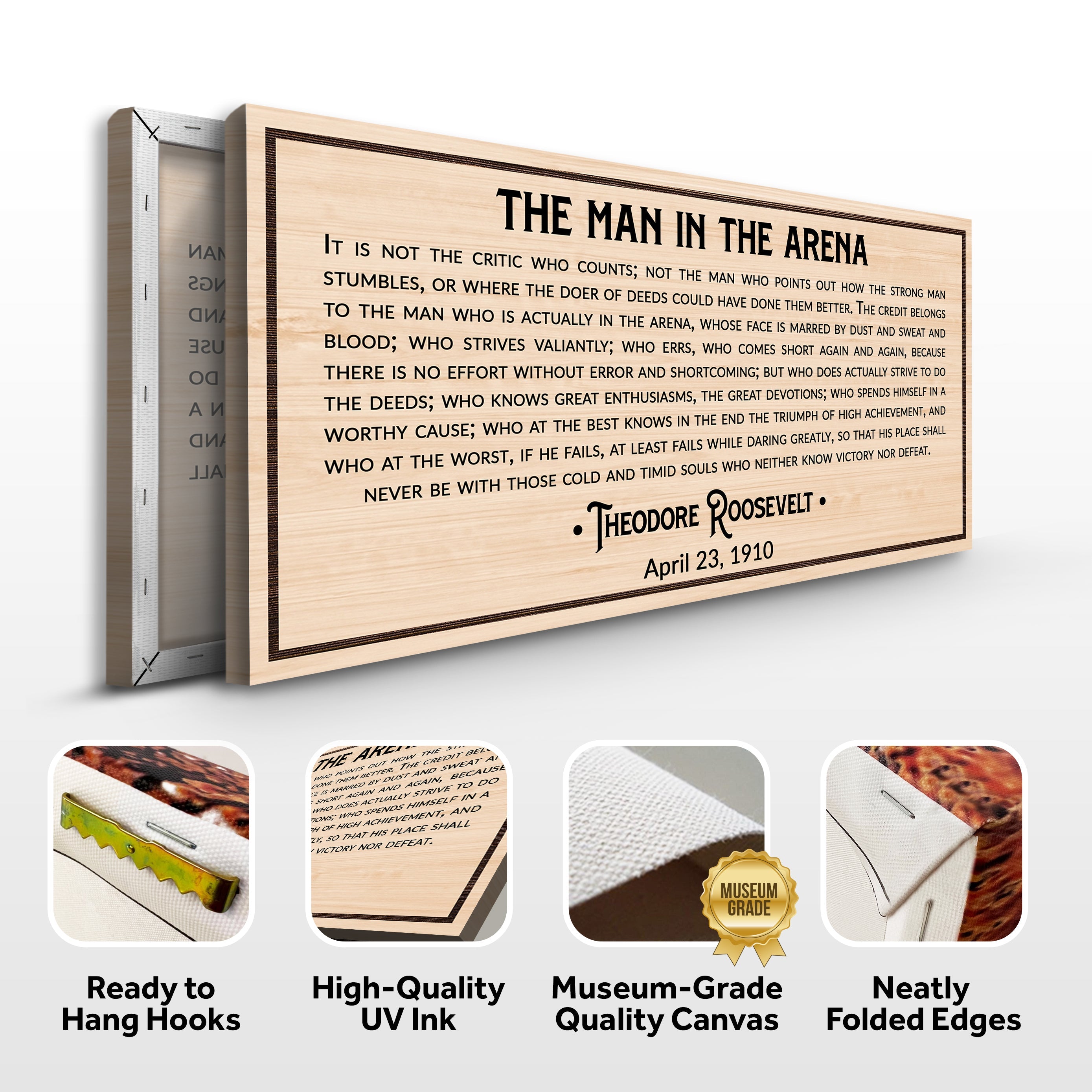 The Man In The Arena Sign IV