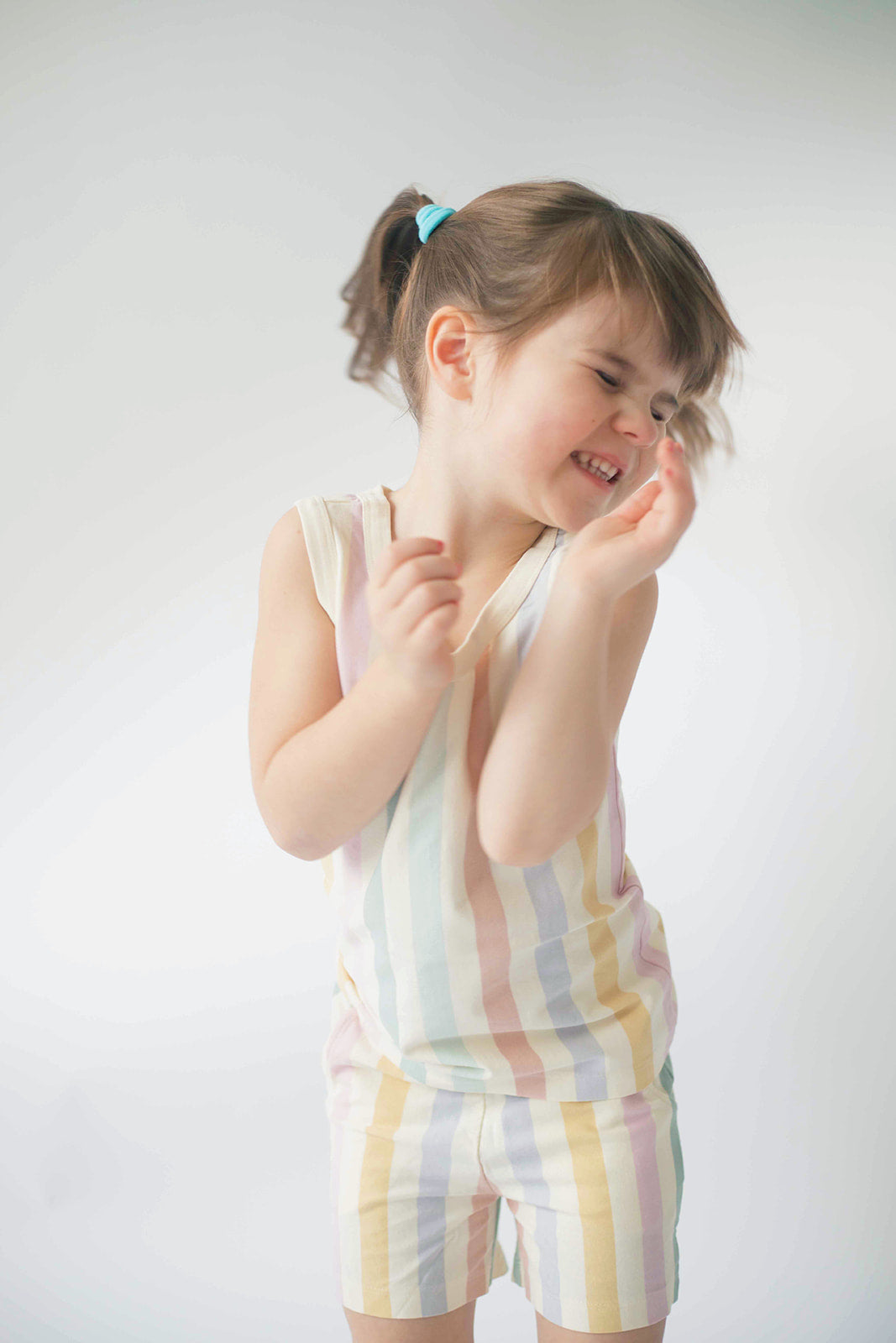 Tank Set in Pastel Stripes
