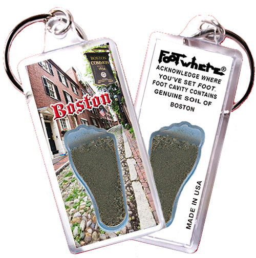 Boston FootWhere® Souvenir Keychain 72 pieces/ 6 assorted styles.