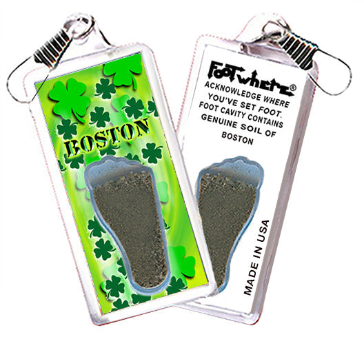 Boston FootWhere® Souvenir Zipper-Pull 72 pieces/ 6 assorted styles.