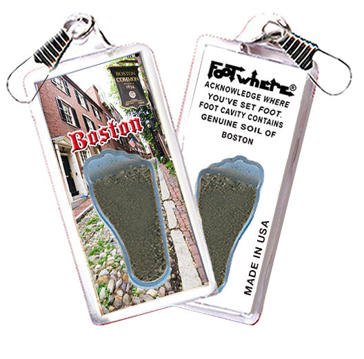 Boston FootWhere® Souvenir Zipper-Pull 72 pieces/ 6 assorted styles.