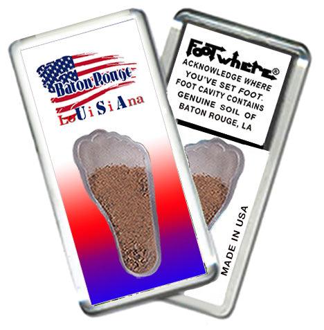 Baton Rouge FootWhere® Souvenir Magnet. 72 pieces/ 6 assorted styles.