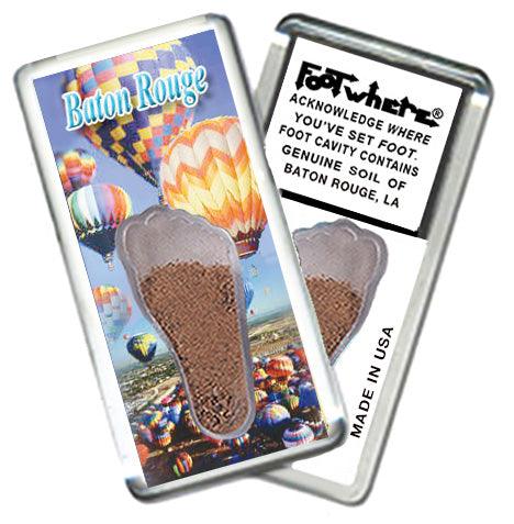 Baton Rouge FootWhere® Souvenir Magnet. 72 pieces/ 6 assorted styles.