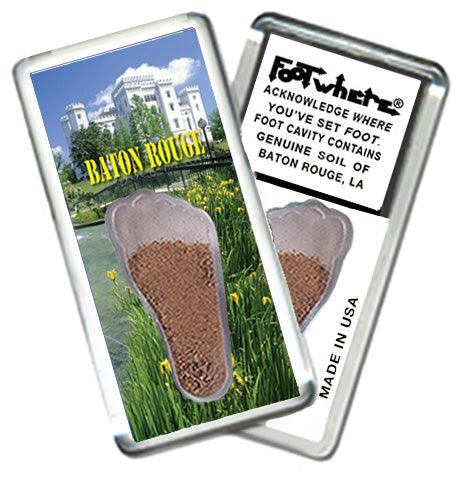Baton Rouge FootWhere® Souvenir Magnet. 72 pieces/ 6 assorted styles.