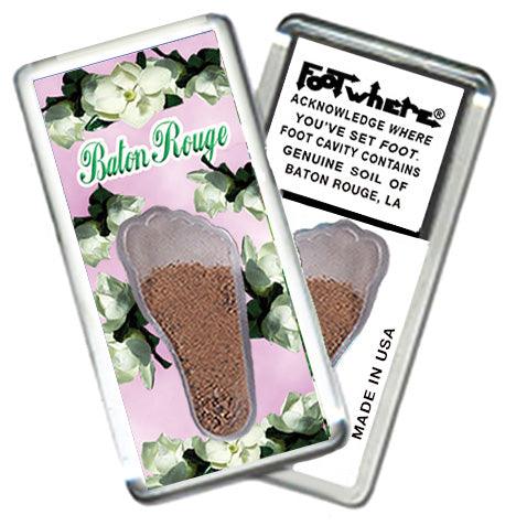 Baton Rouge FootWhere® Souvenir Magnet. 72 pieces/ 6 assorted styles.