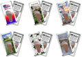 Baton Rouge FootWhere® Souvenir Magnet. 72 pieces/ 6 assorted styles.