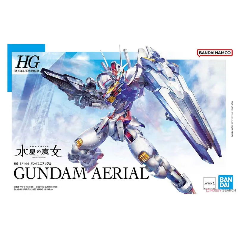 Bandai Anime GUNDAM AERIAL & LFRITH HG 1/144 Genuine Assembly Model Toy Kit, Action Figure Collectible