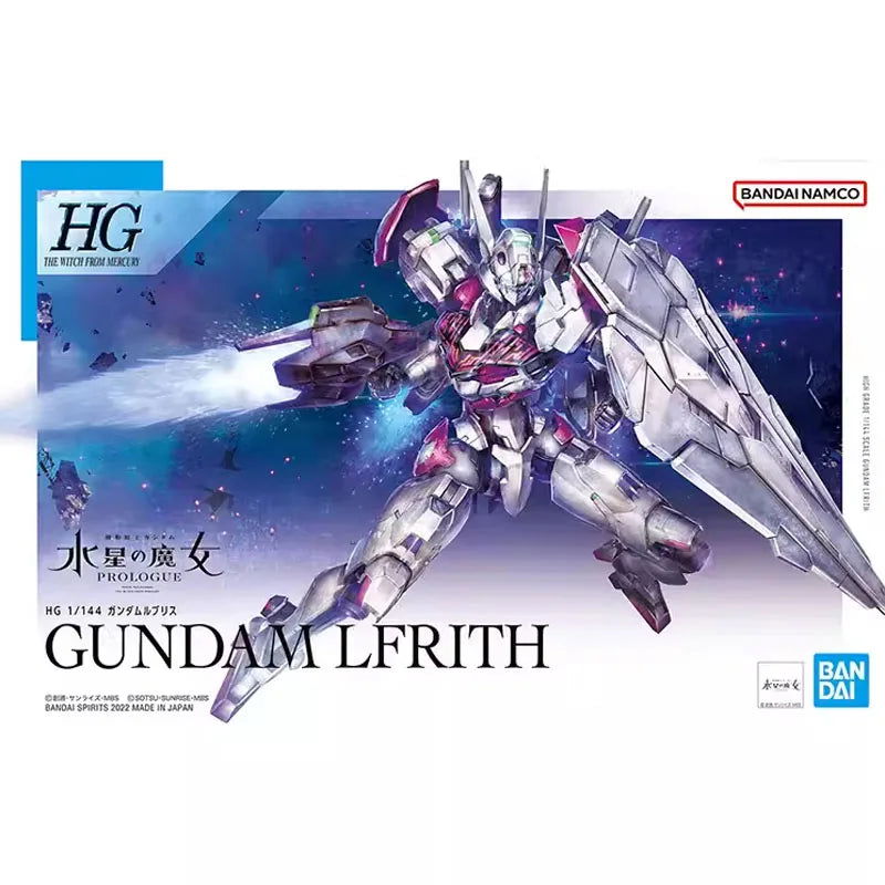 Bandai Anime GUNDAM AERIAL & LFRITH HG 1/144 Genuine Assembly Model Toy Kit, Action Figure Collectible
