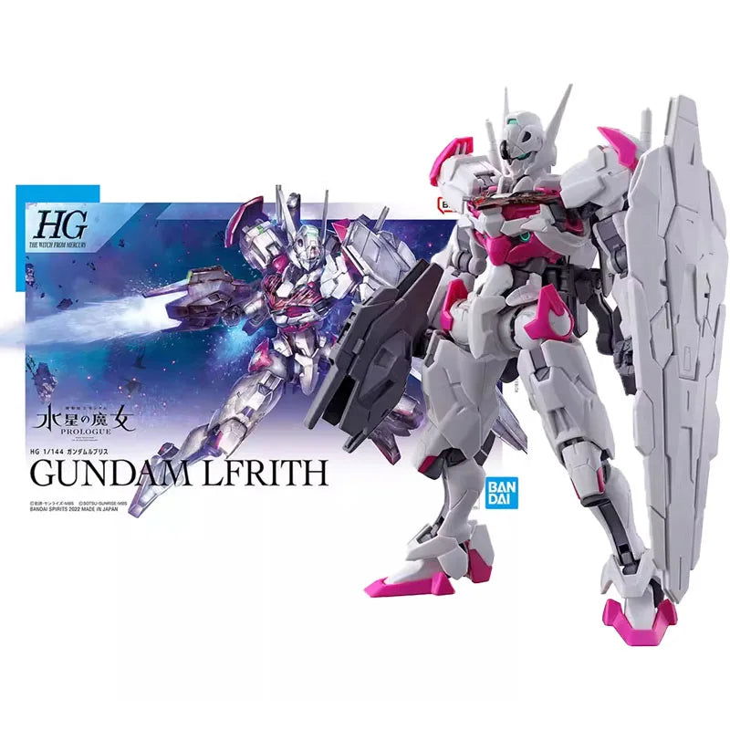 Bandai Anime GUNDAM AERIAL & LFRITH HG 1/144 Genuine Assembly Model Toy Kit, Action Figure Collectible