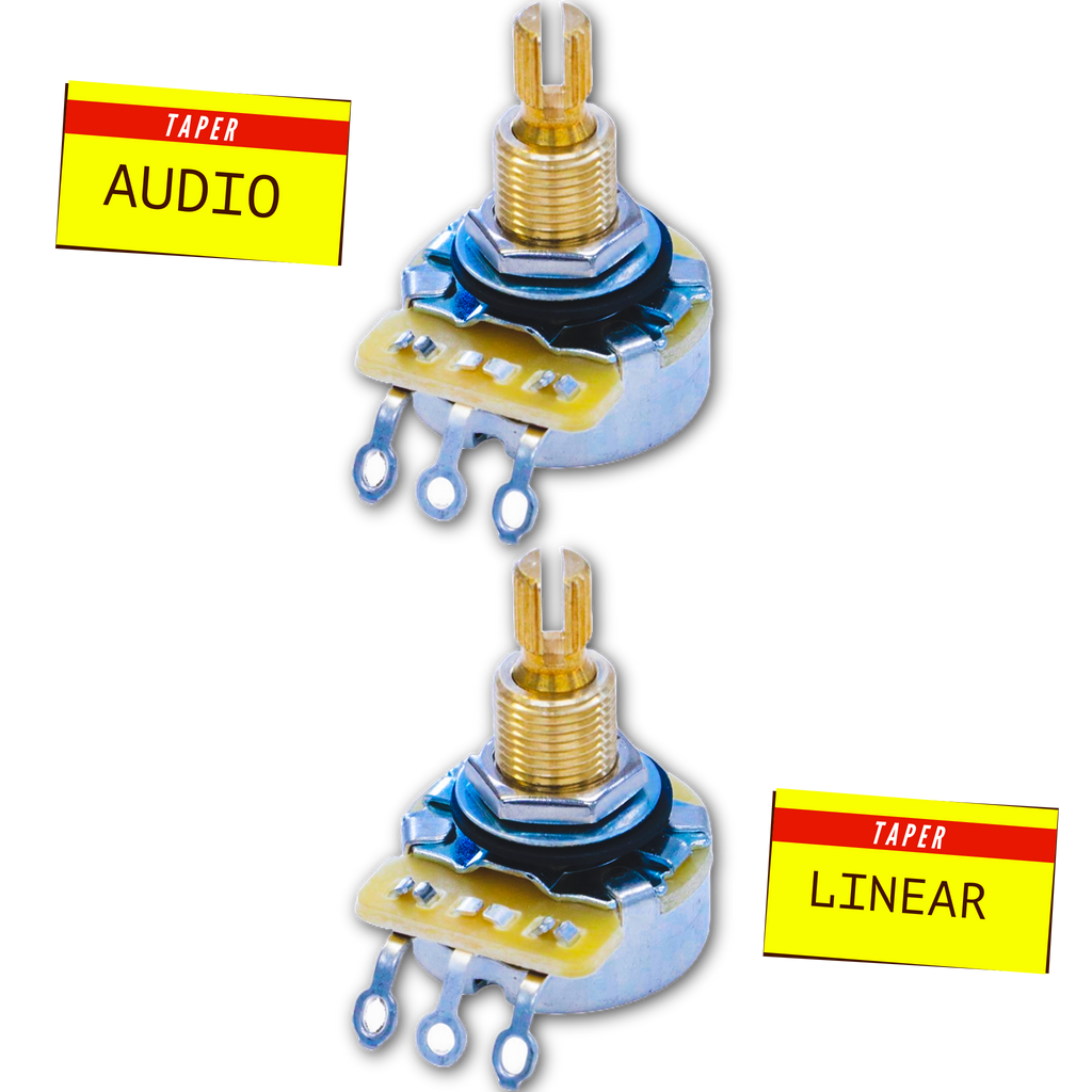 500K Ω Potentiometer for Bass & Humbucker Pickups - Fits Gibson®