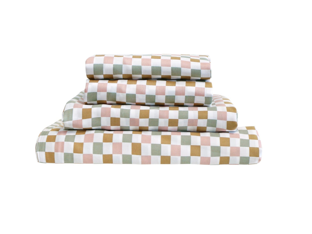 SHNUGGLE Bedding Set Colorful Checker