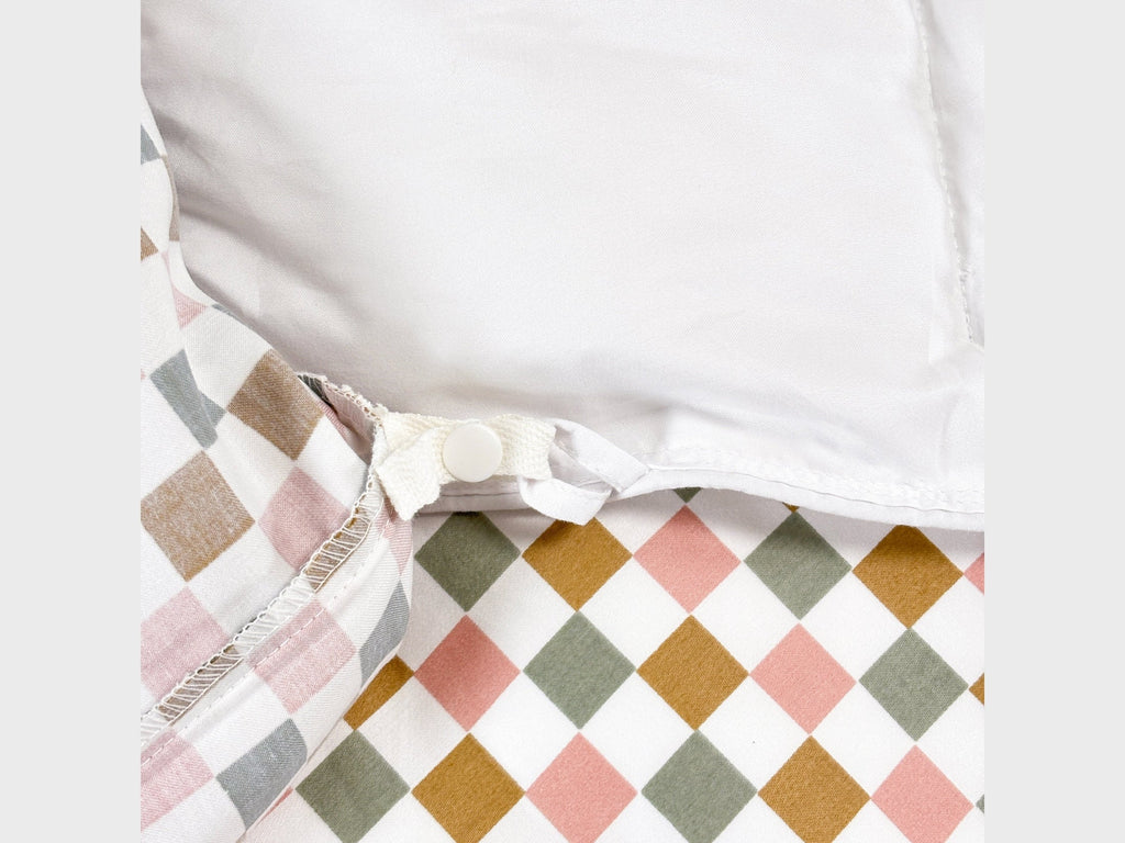 SHNUGGLE Bedding Set Colorful Checker