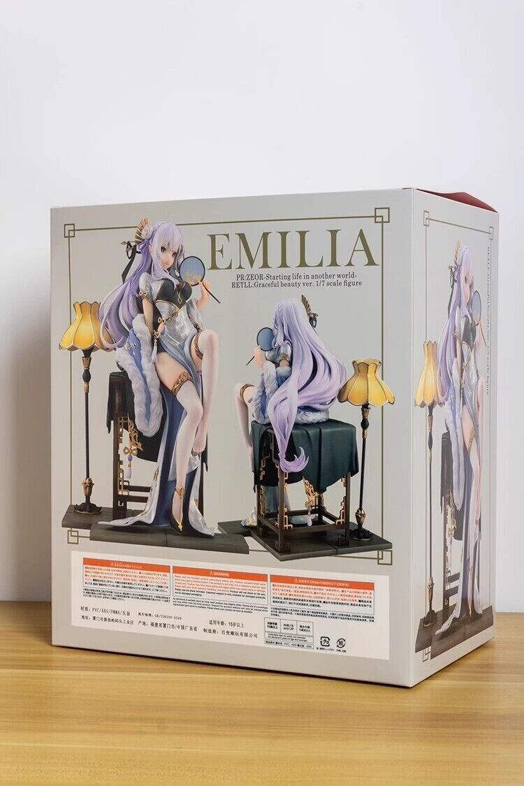 Emelia & Rem Figure, Re:Zero kara Hajimeru Isekai Seikatsu Figurine, Anime 9 in