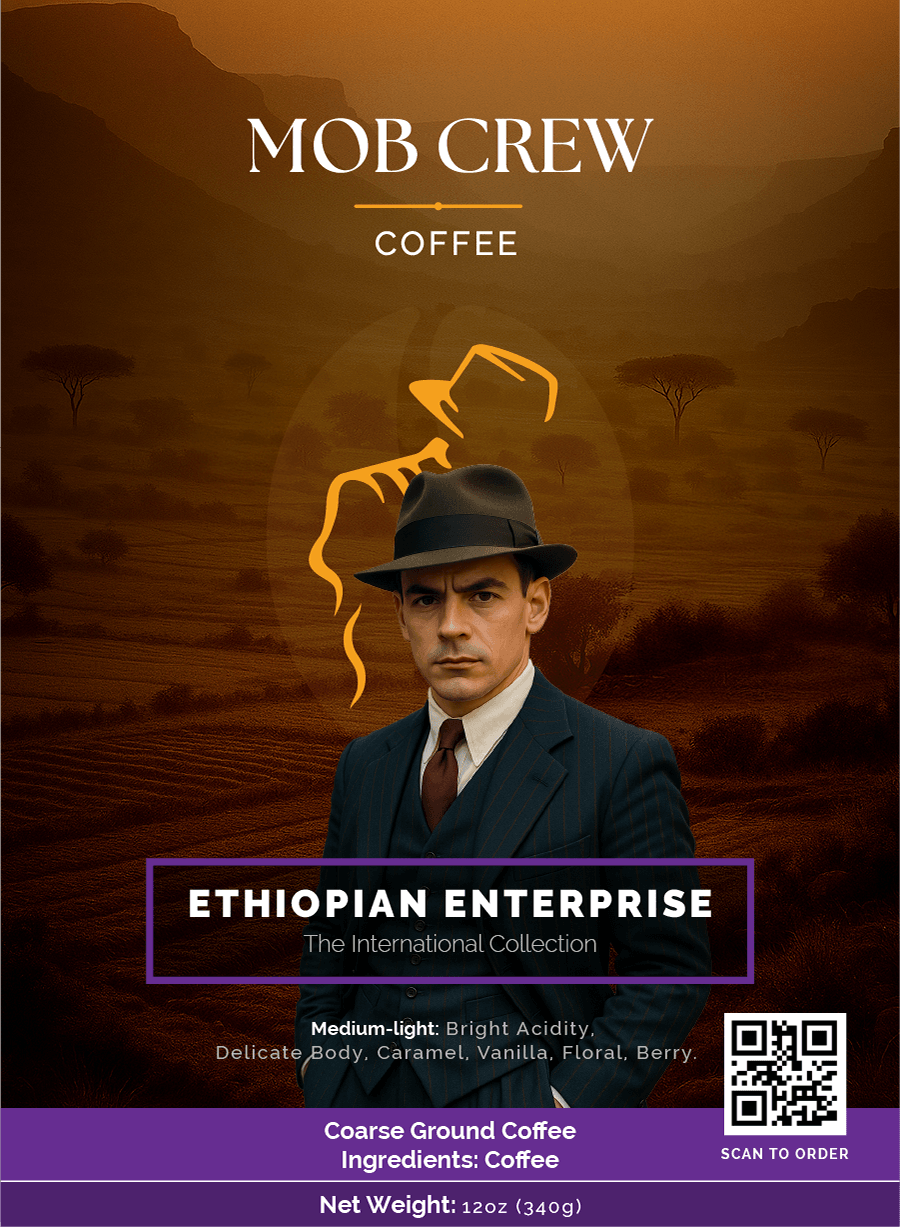 Ethiopian Enterprise Medium Light Roast Coffee: 12oz Unveiling a Symphony of Bright Flavors