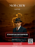 Ethiopian Enterprise Medium Light Roast Coffee 5lb Single Origin