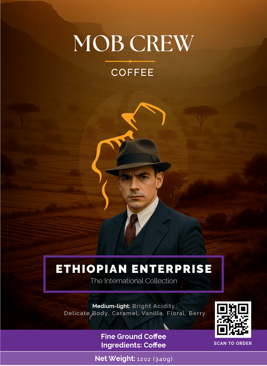 Ethiopian Enterprise Medium Light Roast Coffee: 12oz Unveiling a Symphony of Bright Flavors