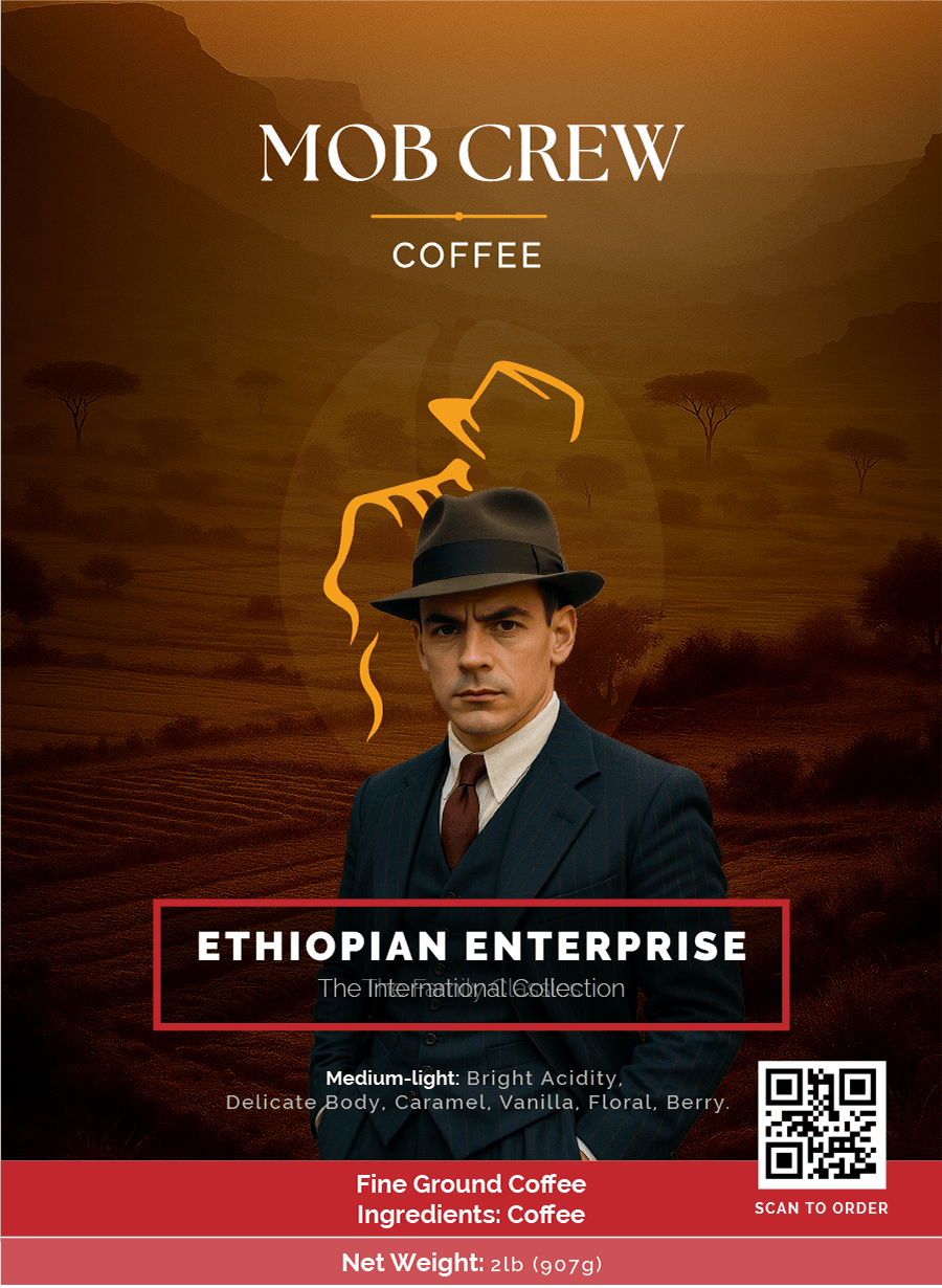 Ethiopian Enterprise Medium Light Roast Coffee - Premium Single Origin 2lb