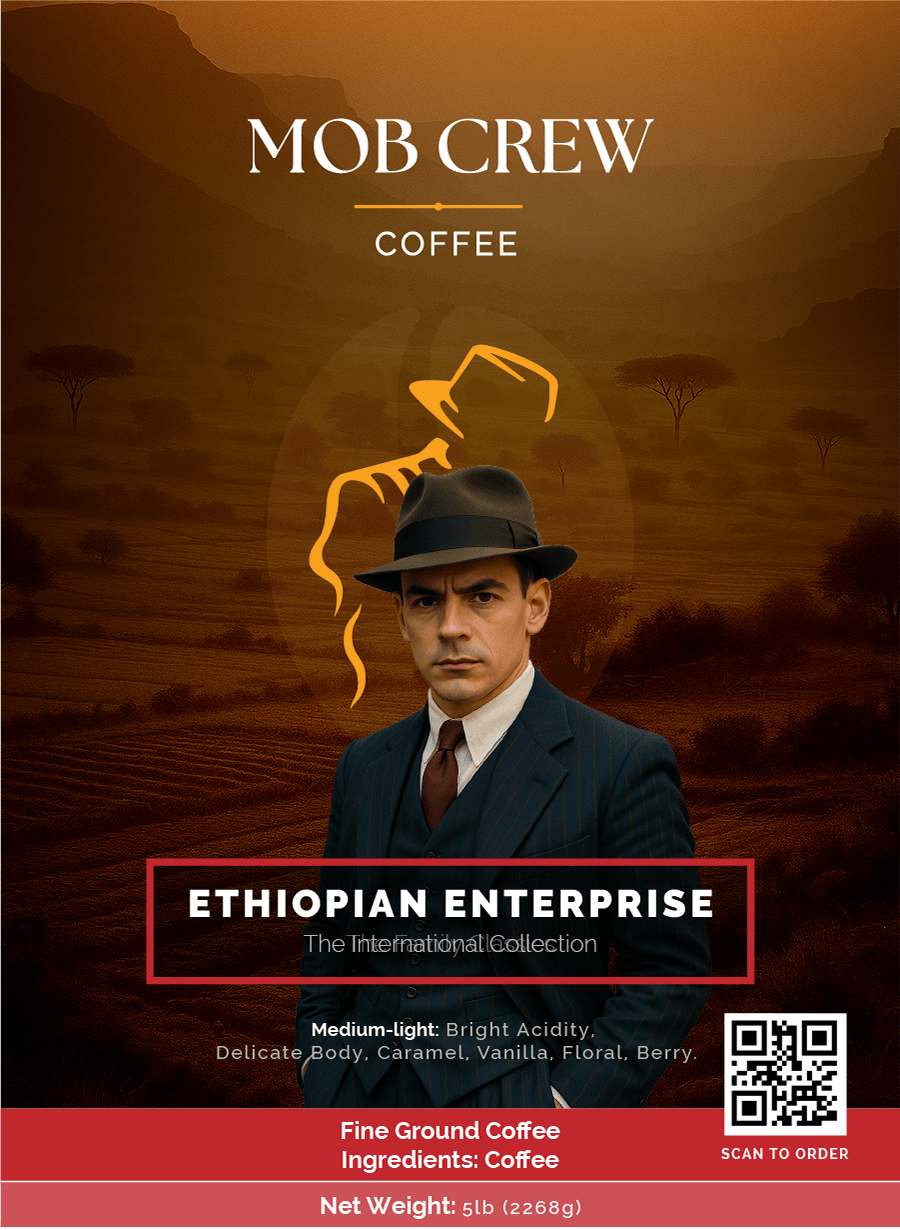 Ethiopian Enterprise Medium Light Roast Coffee 5lb Single Origin