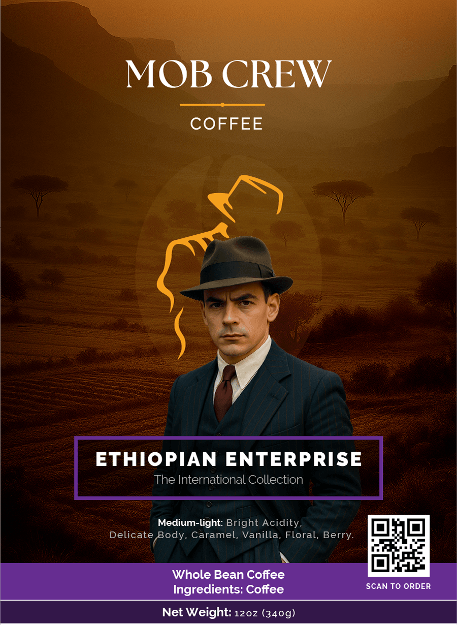 Ethiopian Enterprise Medium Light Roast Coffee: 12oz Unveiling a Symphony of Bright Flavors