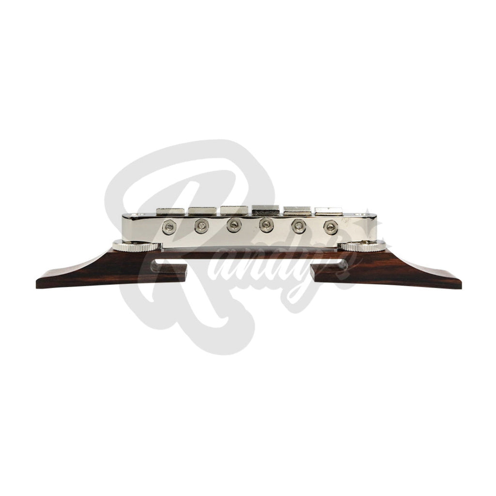 GE104B Nashville Tune-O-Matic Bridge w/ Archtop Rosewood Base - Fits Gibson® & Epiphone®