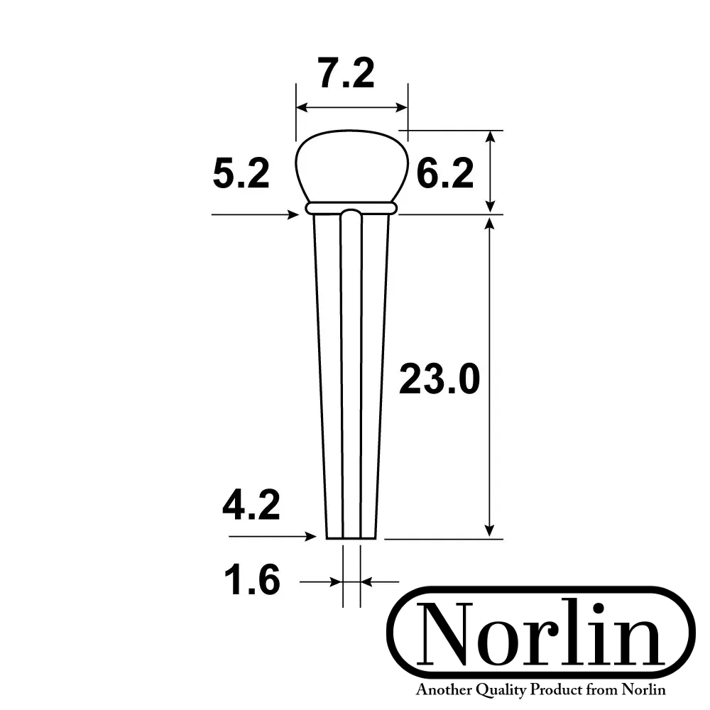 Horn Bridge Pins for Gibson® Acoustic Guitars (6-Pack)
