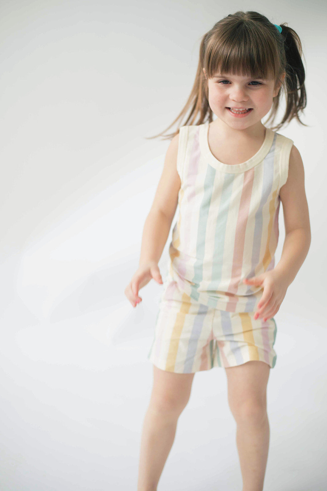Tank Set in Pastel Stripes