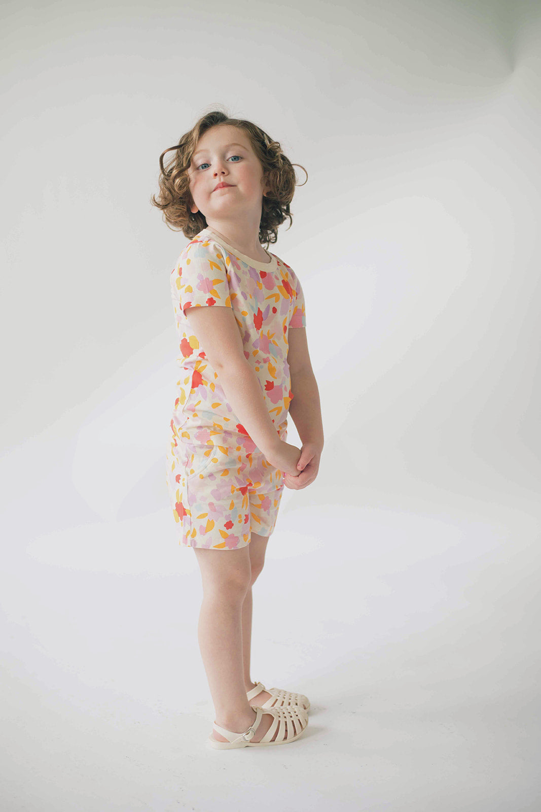 T-Shirt Set in Abstract Floral