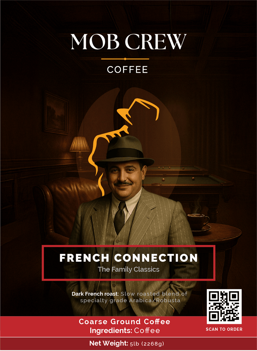 French Connection Coffee 5lb Dark Roast Coffee Blend by Mob Crew Coffee