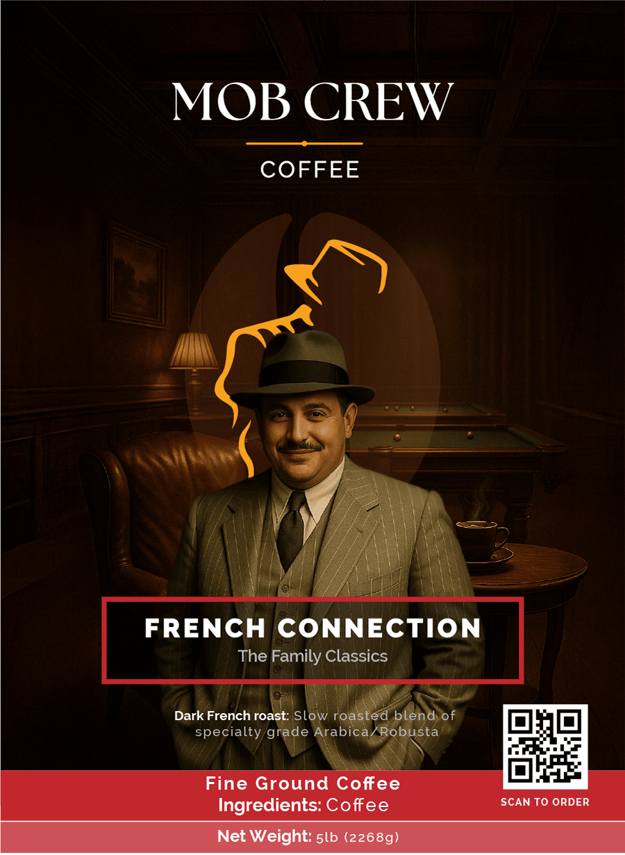 French Connection Coffee 5lb Dark Roast Coffee Blend by Mob Crew Coffee