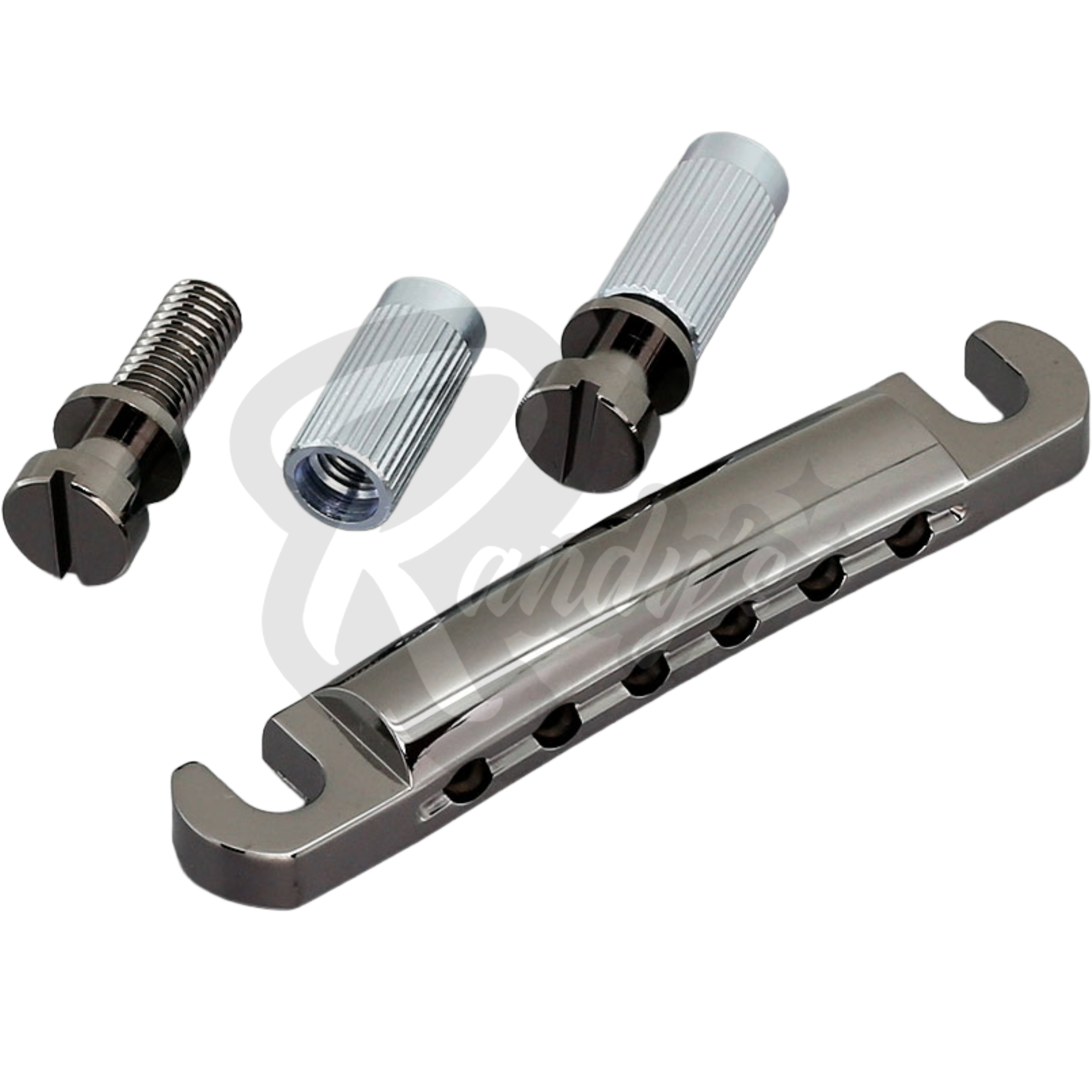 Stop Bar Tailpiece w/ Studs & Anchors (Zinc) - Fits Gibson® & Epiphone®