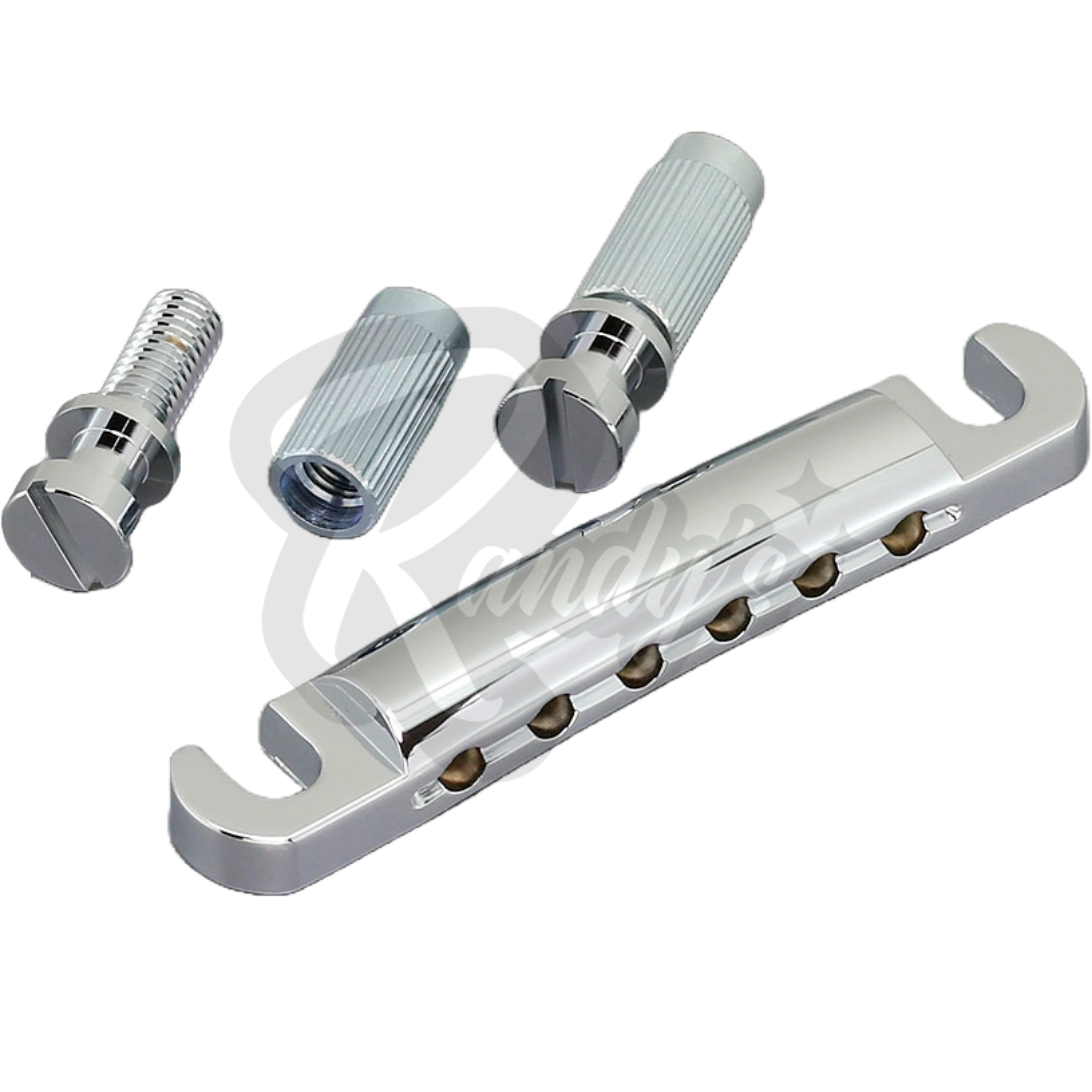 Stop Bar Tailpiece w/ Studs & Anchors (Zinc) - Fits Gibson® & Epiphone®