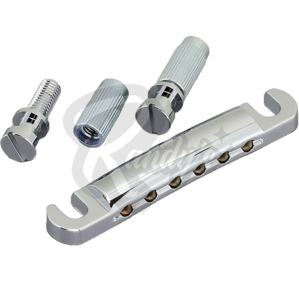 Lightweight Stop Bar Tailpiece w/ Studs & Anchors (Aluminum) - Fits Gibson® & Epiphone®