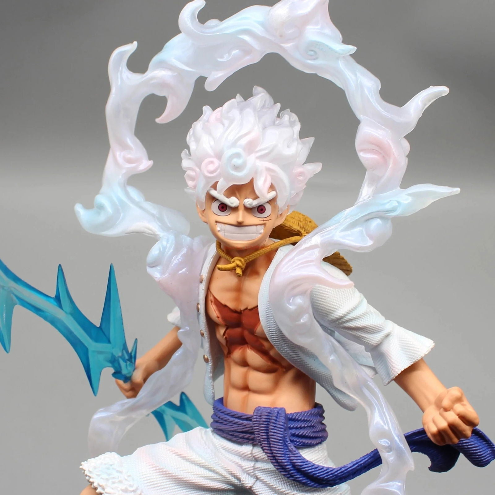 Gear 5 Sun God Monkey D Luffy Anime Figure, Anime One Piece Action Figure PVC Statue 28 CM