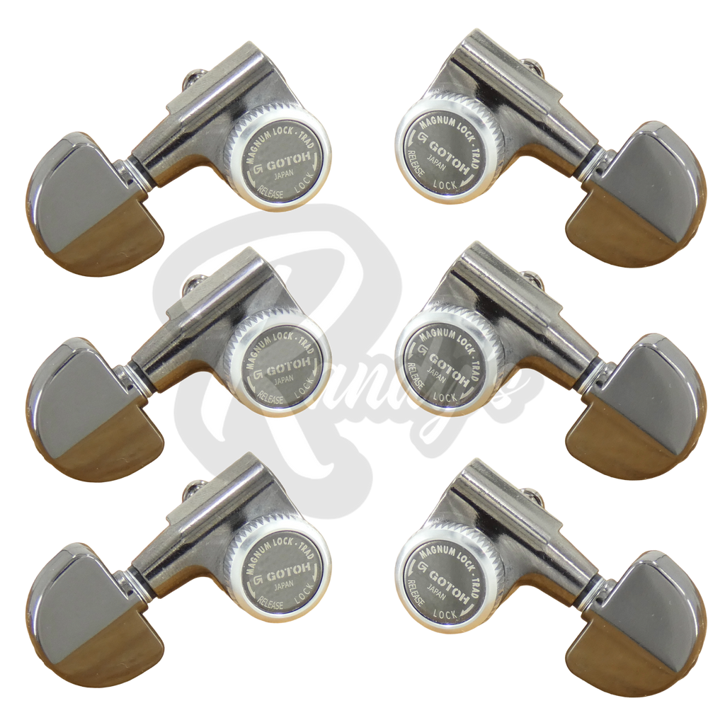 SG301-20 MG-T Locking Tuners w/ Kidney Buttons (L3+R3) - Fits Gibson® & Grover®