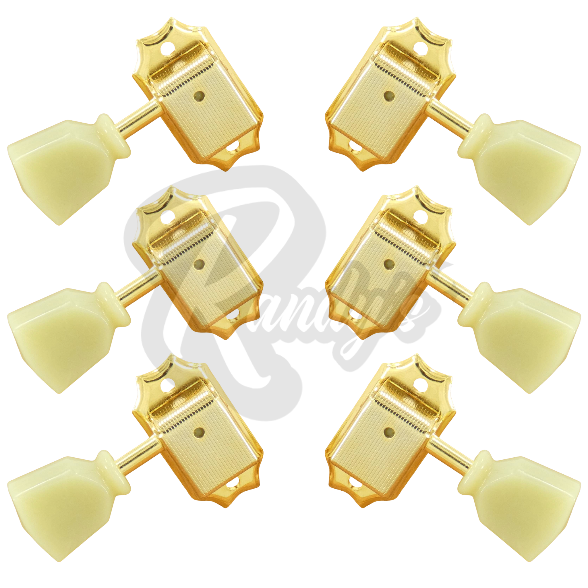 SD90-SL Vintage Deluxe Tuners w/ Keystone Buttons (L3+R3) - Fits Gibson® & Kluson®