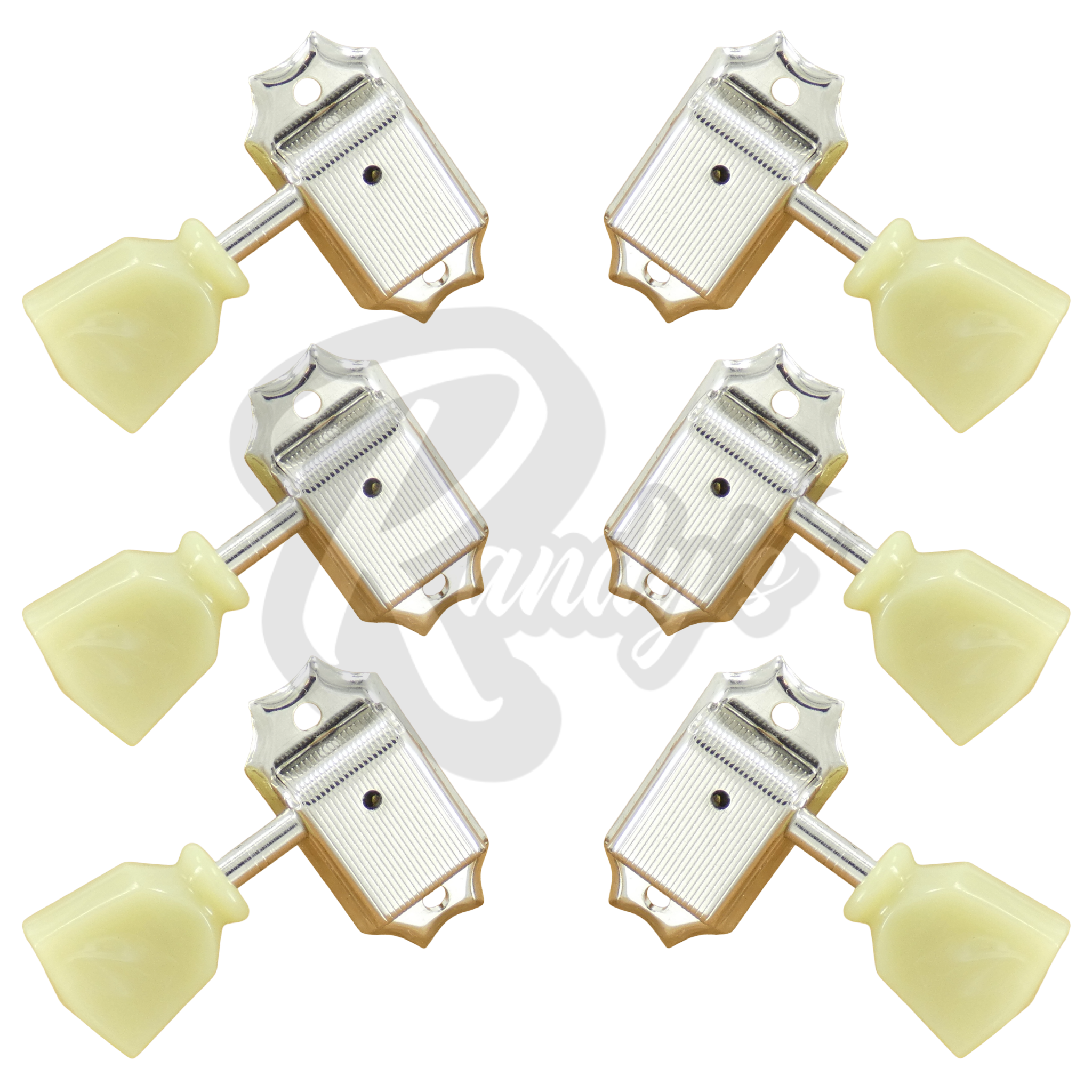SD90-SL Vintage Deluxe Tuners w/ Keystone Buttons (L3+R3) - Fits Gibson® & Kluson®