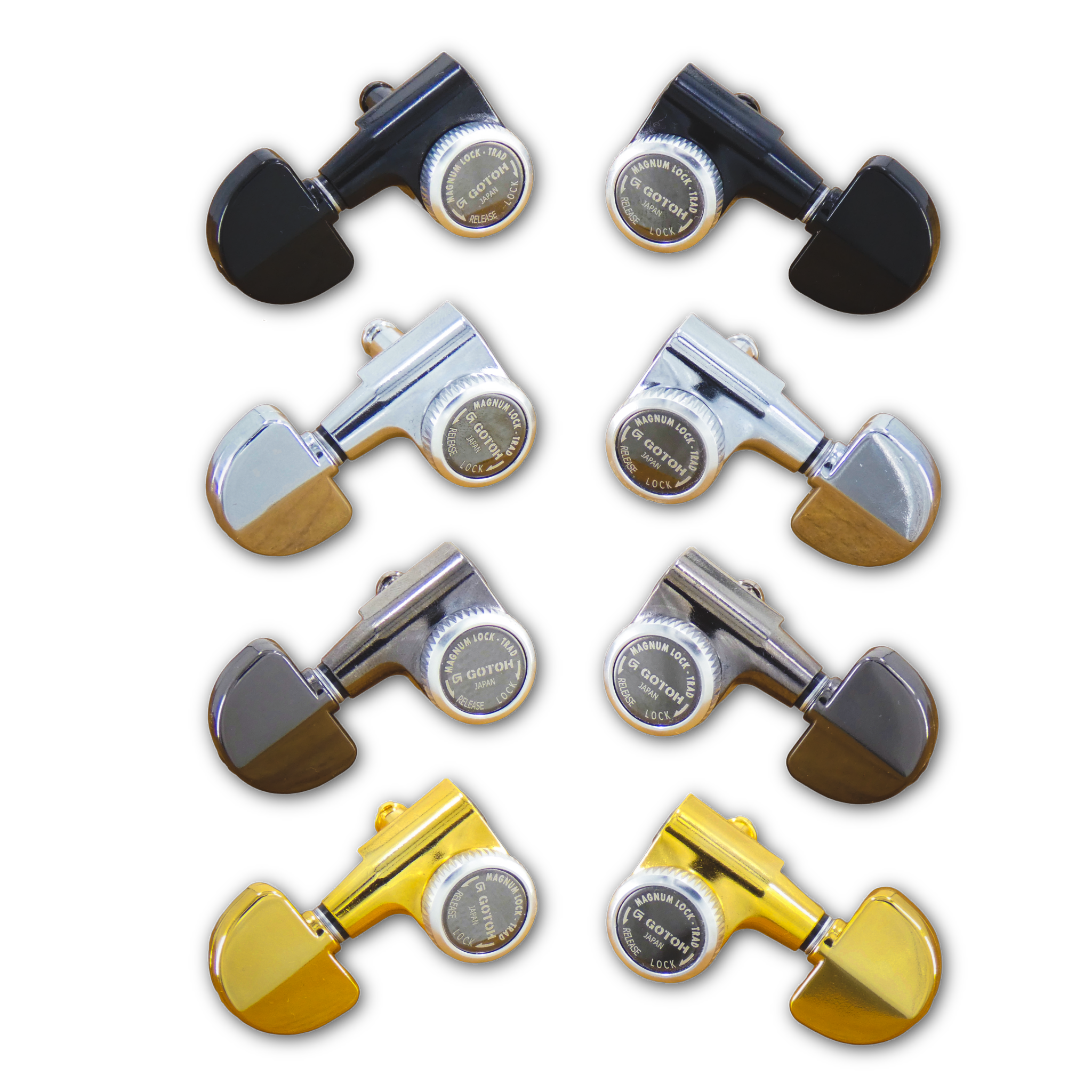 SG301-20 MG-T Locking Tuners w/ Kidney Buttons (L3+R3) - Fits Gibson® & Grover®