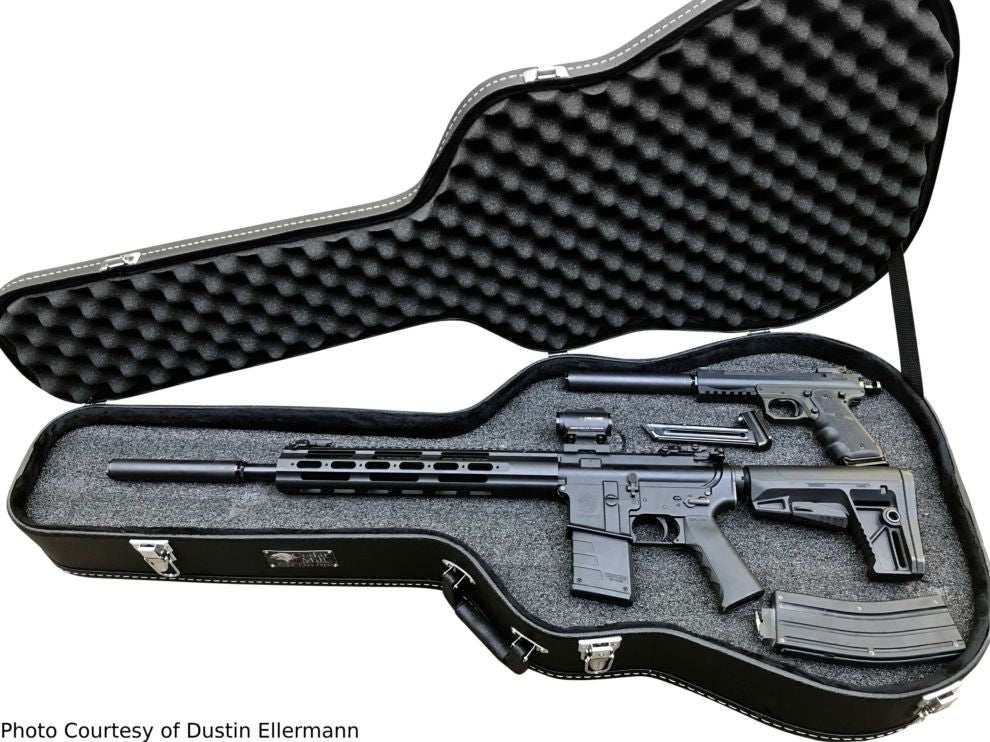 Discreet Concealment Guitar Rifle Case