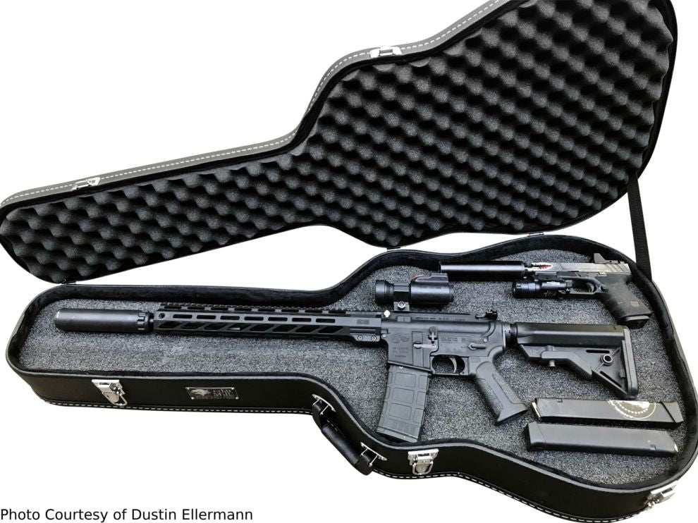Discreet Concealment Guitar Rifle Case