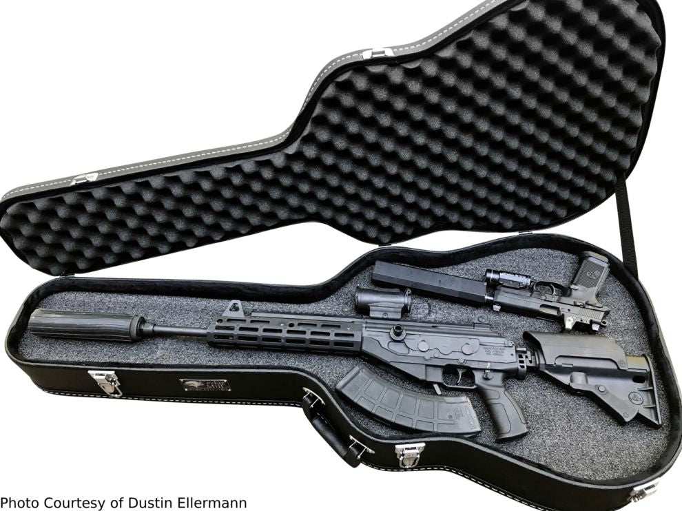 Discreet Concealment Guitar Rifle Case