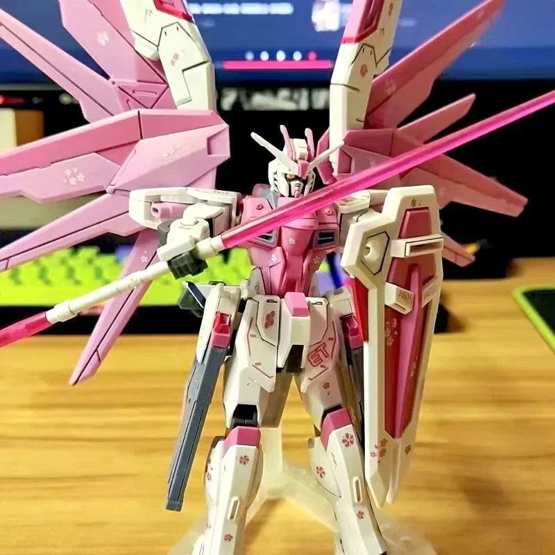 HG 1/144 ZGMF-X10A Freshman Freedom Mecha Assembly Model Action Figures Cherry Blossom