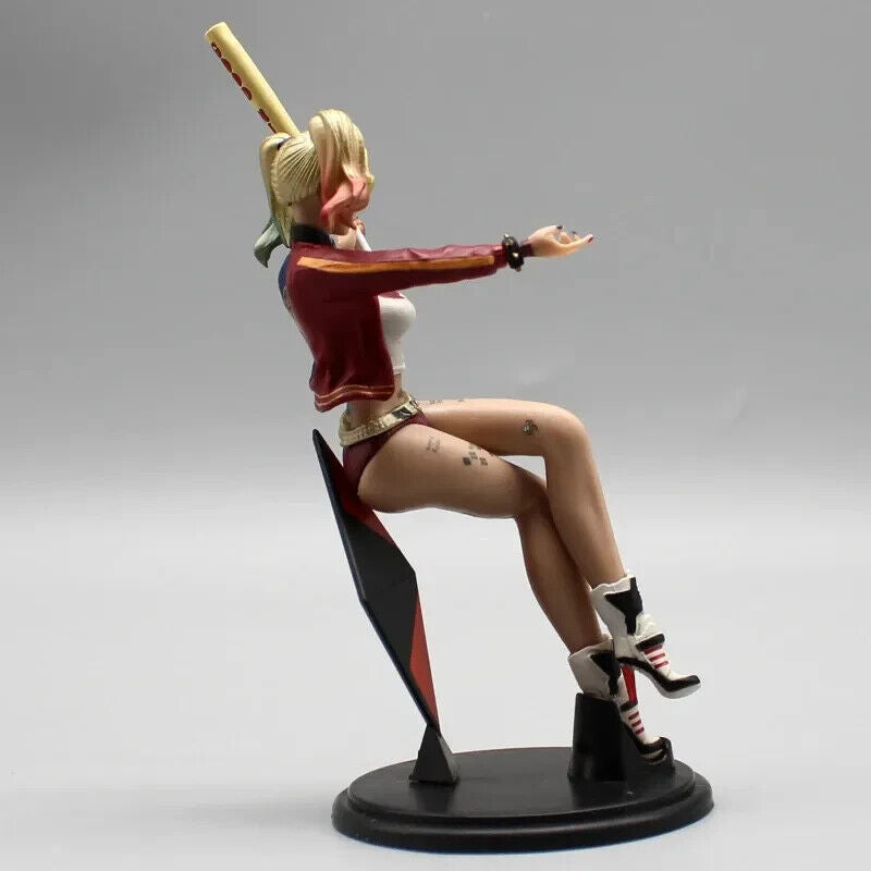 Harley Quinn Figure, Sexy Suicide Squad Joker Figurine, Marvel DC Gifts 4 in