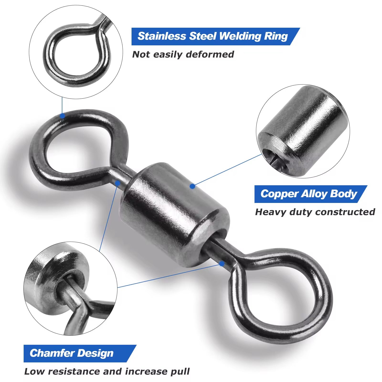 Rolling Barrel Swivels
